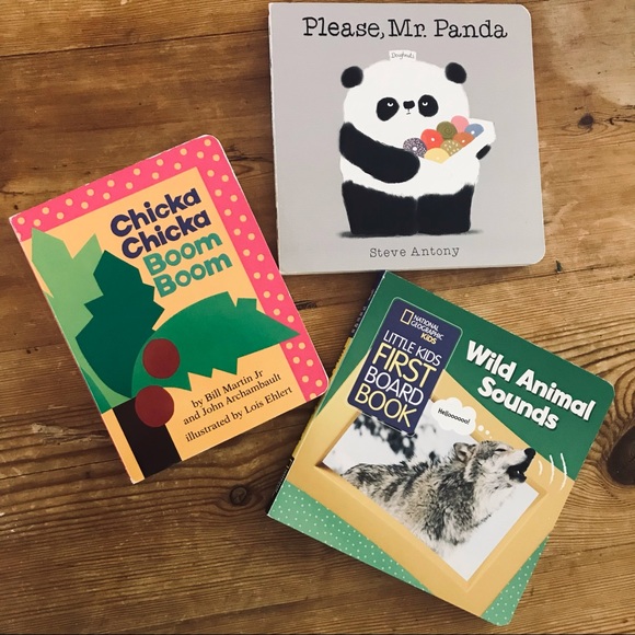 Board Books Lot 3 Panda Nat Geo Chicka Boom Alpha - Picture 14 of 14